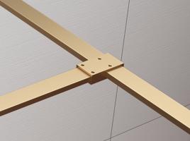 POLYSAN ESCA T- spojka vzpěr, zlato mat ES7546