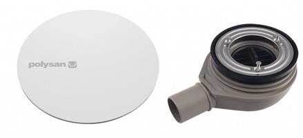 POLYSAN MIRAI vaničkový sifon, průměr 90, DN40, krytka bílá 72730W