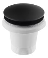 POLYSAN Vanová výpust 6/4", click-clack, černá mat 71704B