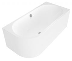 POLYSAN VIVA R MONOLITH asymetrická vana 180x75x60cm, bílá 72129M