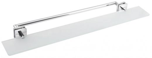 POLYSAN X-SQUARE police s držákem osušky na skleněnou zástěnu, chrom XQ458