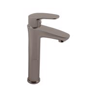 RAV Slezák AMUR Umyvadlová vysoká baterie bez výpusti, Metal Grey kartáčovaná, 1/2" AM730.5MGK