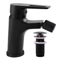 RAV Slezák COLORADO Bidetová baterie s výpustí, Černá matná, 1/2" CO245.5KCMAT