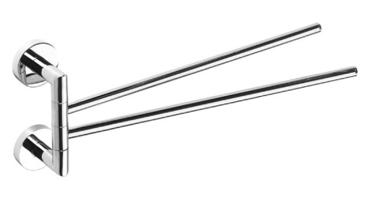 RAV Slezák COLORADO Koupelnový doplněk Dvojitý držák ručníků otočný 399 mm, Chrom COA0602 COA0602