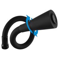 RAV Slezák COLORADO Umyvadlová/dřezová baterie s flexibilním ramínkem, Černá matná/Chrom, 1/2" CO106.5/13CMATC