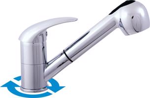 RAV Slezák DUNAJ Dřezová baterie, Chrom, 1/2" D410.5