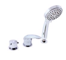 RAV Slezák DUNAJ Vanová baterie 3-otvorová, naplnění přes přepad, Chrom, 1/2" D475.5P