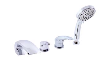 RAV Slezák DUNAJ Vanová baterie 4-otvorová, vodopád, Chrom, 1/2" D472.5P