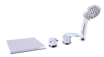 RAV Slezák DUNAJ Vanová baterie 4-otvorová, vodopád, Chrom, 1/2" D474.5P