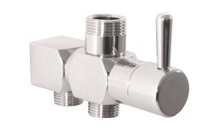 RAV Slezák Keramický přepínač ke sprchovým tyčím s bočním přívodem vody, Chrom MD0708 MD0708