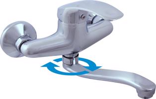 RAV Slezák MISSISSIPPI Umyvadlová/dřezová baterie, Chrom, 150 mm MS001.5/26