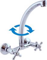 RAV Slezák MORAVA Dřezová baterie, Chrom, 150 mm MK102.5/3