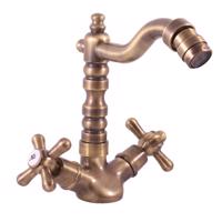 RAV Slezák MORAVA RETRO Bidetová baterie  bez výpusti, Stará mosaz (Bronz), 1/2" MK120.5/9SM