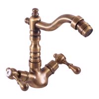 RAV Slezák MORAVA RETRO Bidetová baterie  bez výpusti, Stará mosaz (Bronz), 1/2" MK420.5/9SM