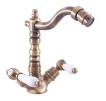 RAV Slezák MORAVA RETRO Bidetová baterie  bez výpusti, Stará mosaz (Bronz), 1/2" MK520.5/9SM