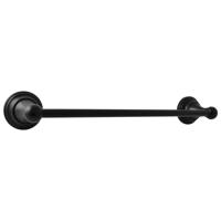 RAV Slezák MORAVA RETRO Koupelnový doplněk Držák ručníku 550, 5 mm, Černá matná MKA0701/55CMAT MKA0701/55CMAT