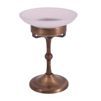 RAV Slezák MORAVA RETRO Koupelnový doplněk Mýdlenka skleněná, Stará mosaz (Bronz) MKA0301SM MKA0301SM