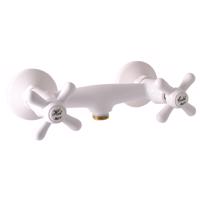 RAV Slezák MORAVA RETRO Sprchová Baterie, Bílá lesklá, 150 mm MK180.5B