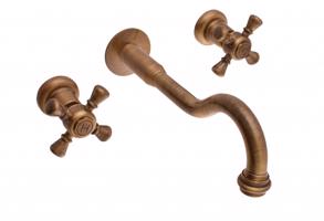 RAV Slezák MORAVA RETRO Umyvadlová baterie podomítková s tělesem, Stará mosaz (Bronz) MK331SM MK331SM