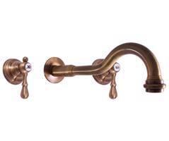RAV Slezák MORAVA RETRO Umyvadlová baterie podomítková s tělesem, Stará mosaz (Bronz) MK431SM MK431SM