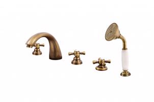 RAV Slezák MORAVA RETRO Vanová baterie 5-otvorová, Stará mosaz (Bronz), 1/2" MK369.5PSM