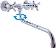 RAV Slezák MORAVA Umyvadlová/dřezová baterie, Chrom, 150 mm MK101.5/22