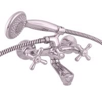 RAV Slezák MORAVA Vanový set s baterií, Chrom, 150 mm MK154.5/1