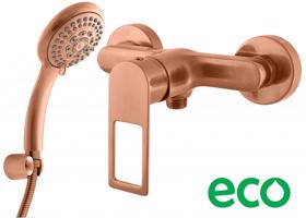 RAV Slezák NIL Sprchový set s baterií, Zlatá Růžová kartáčovaná NL281.5/1ZRK NL281.5/1ZRK