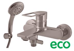 RAV Slezák NIL Vanový set s baterií, Metal Grey lesklá NL254.5/1MGL NL254.5/1MGL