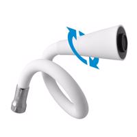 RAV Slezák SÁZAVA Dřezová baterie s flexibilním ramínkem, Bílá/Chrom, 1/2", ručka SÁZAVA 1 SA006.5/13CB