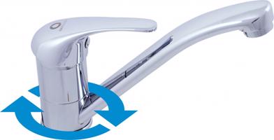 RAV Slezák SÁZAVA Umyvadlová baterie na jednu vodu bez výpusti, Chrom, 1/2" SA092.5