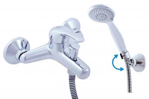 RAV Slezák SÁZAVA Vanový set s baterií, Chrom, 150 mm, SA054.5/2