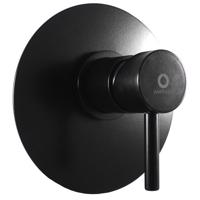 RAV Slezák SEINA Sprchová baterie podomítková 1-cestná s tělesem, Černá matná SE983LCMAT SE983LCMAT