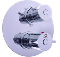 RAV Slezák TERMOSTATICKÁ Vanová/Sprchová baterie podomítková 3-cestná s tělesem, Chrom DT387 DT387