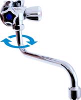 RAV Slezák Umyvadlová baterie pro nízkotlaké ohřívače, Chrom, připojení 3/8'' vnitřní závit EN001/21