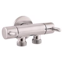 RAV Slezák Ventil rohový dvojitý s keramickými vršky 1/2“x 2 x 1/2“ , Chrom RV0222 RV0222