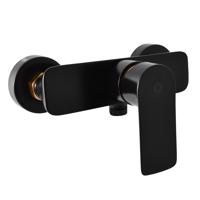 RAV Slezák VLTAVA Sprchová baterie, Černá matná/Zlatá VT481.5CMATZ VT481.5CMATZ