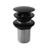 RAV Slezák Výpusť umyvadlová 5/4'' CLICK-CLACK bez přepadu , Černá matná MD0798CMAT MD0798CMAT