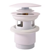 RAV Slezák Výpusť umyvadlová CLICK-CLACK 5/4", Bílá lesklá MD0784B MD0784B