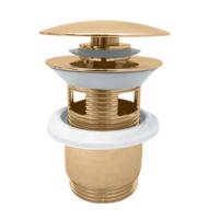 RAV Slezák Výpusť umyvadlová CLICK-CLACK 5/4", Zlatá lesklá MD0784Z MD0784Z