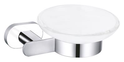 RAV Slezák YUKON Koupelnový doplněk Mýdlenka skleněná, Bílá/Chrom YUA0300CB YUA0300CB