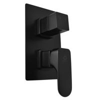 RAV Slezák YUKON Vanová/Sprchová baterie podomítková 2-cestná s tělesem, Černá matná YU186KCMAT YU186KCMAT