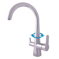 RAV Slezák ZAMBEZI Dřezová baterie na dvě vody, Chrom, 1/2" ZA018.5