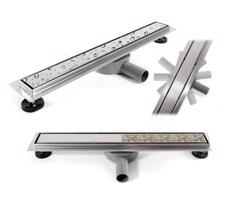 REA Lineární odtokový žlab + sifon + nožičky + rošt Neo Pure 900 N Pro REA-G0903