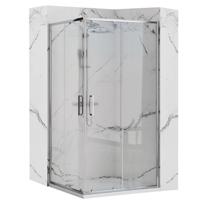 REA/S Sprchový kout PUNTO 80x100 + bílá sprchová vanička Savoy KPL-K1009