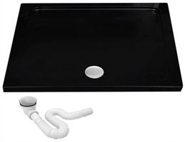 REA Sprchová vanička Savoy 80x100 černá REA-K4087