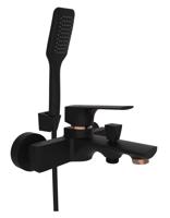 Rubineta Vanová baterie MODENA-10/K černá-růžově zlatá OLBAMOD10KBG