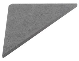 SAPHO ABELINE rohová police rockstone 200x200, concrete AE200-4033