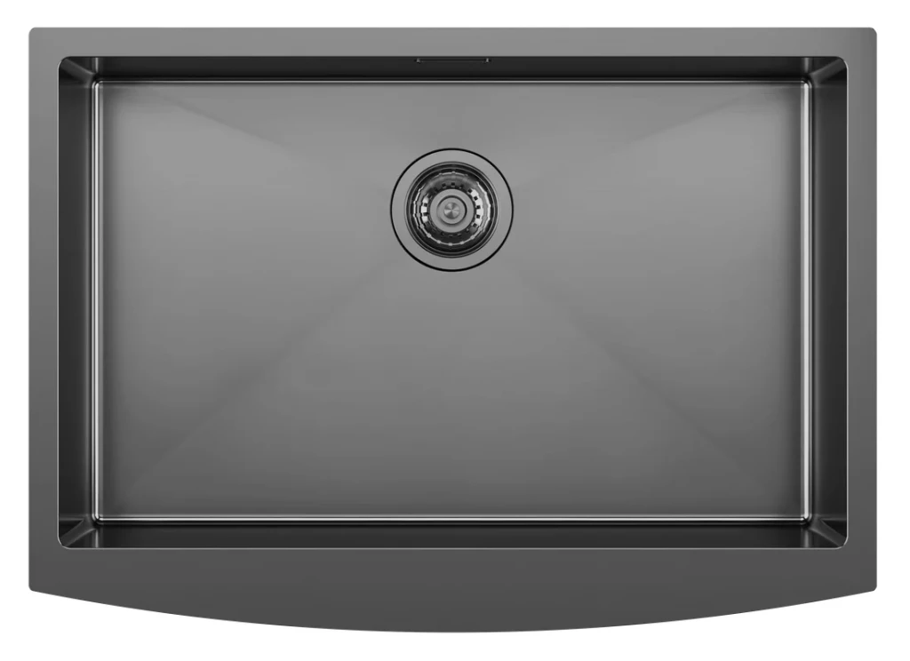 SAPHO AMERICAN polozápustný nerezový dřez 70x50cm, gun metal ZN7050B