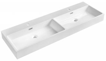 SAPHO AQUATIC umyvadlo, litý mramor, 140x46cm, bílá AT140